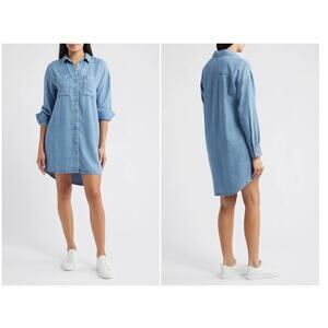 Cloth & Stone Blue Midi Dress